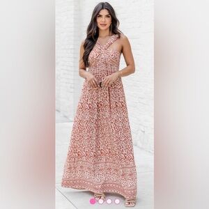 Tribal Print Maxi Dress